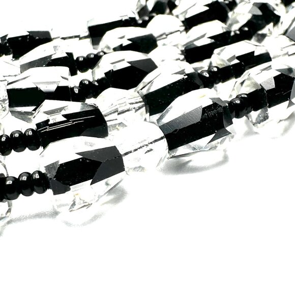 1950s Miriam Haskell Five-Strand Crystal Necklace — Signed, Museum Quality — EUC - Picture 4 of 10